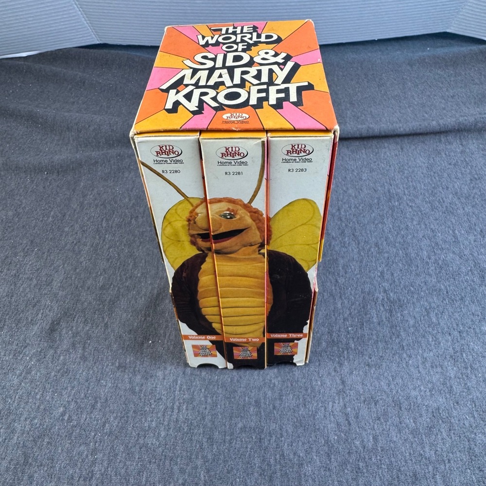 World of Sid & Marty Krofft VHS‎ Set Volumes 1-3 Kid Rhino Vintage Collectible